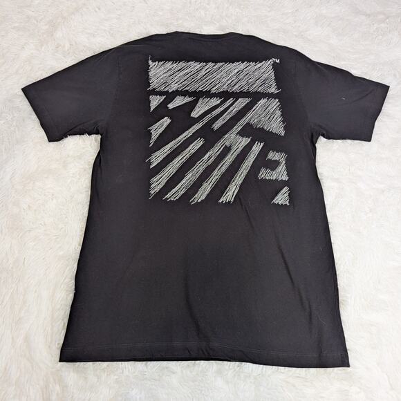 Off-White Scribble Diag Slim Tee Black White XXL Virgil Abloh Streetwear - Picture 12 of 13
